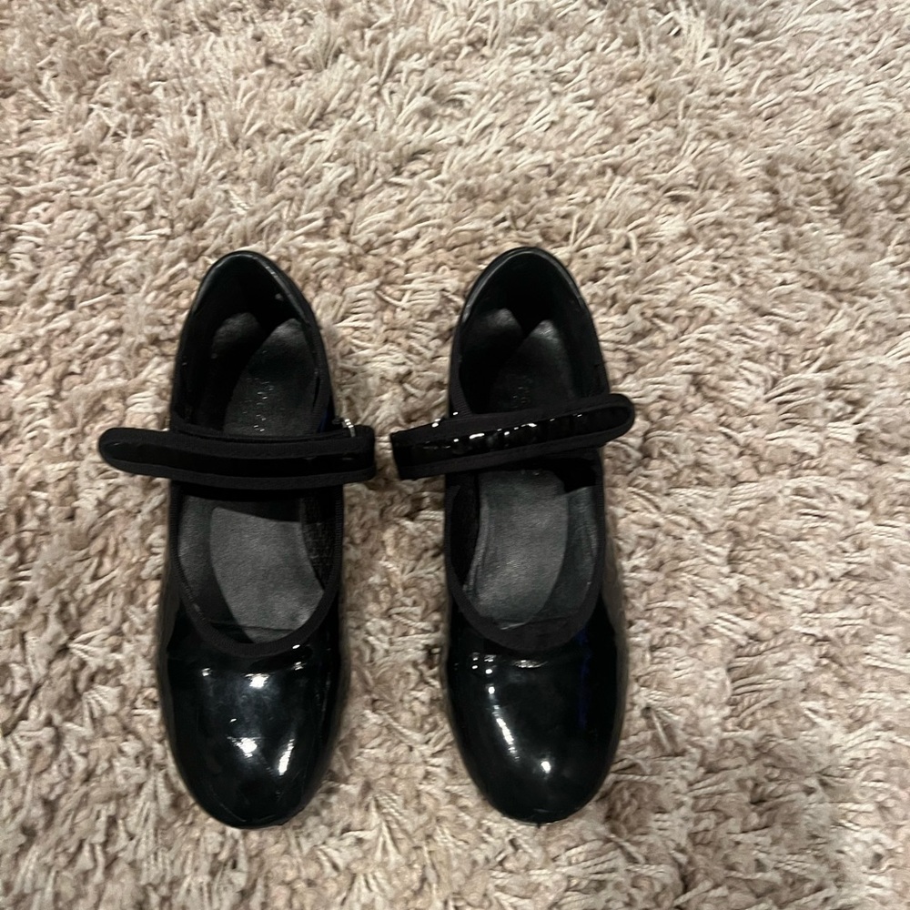 Target brand comfortable tap shoes black